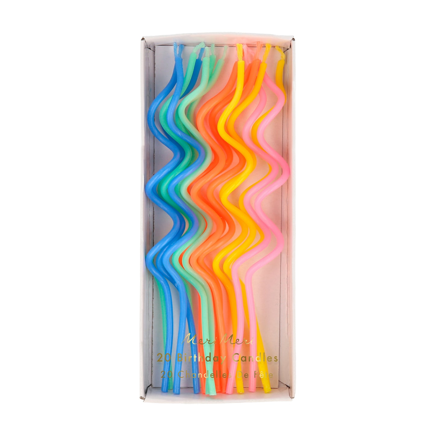dortové svíčky — multicolor — spirálové