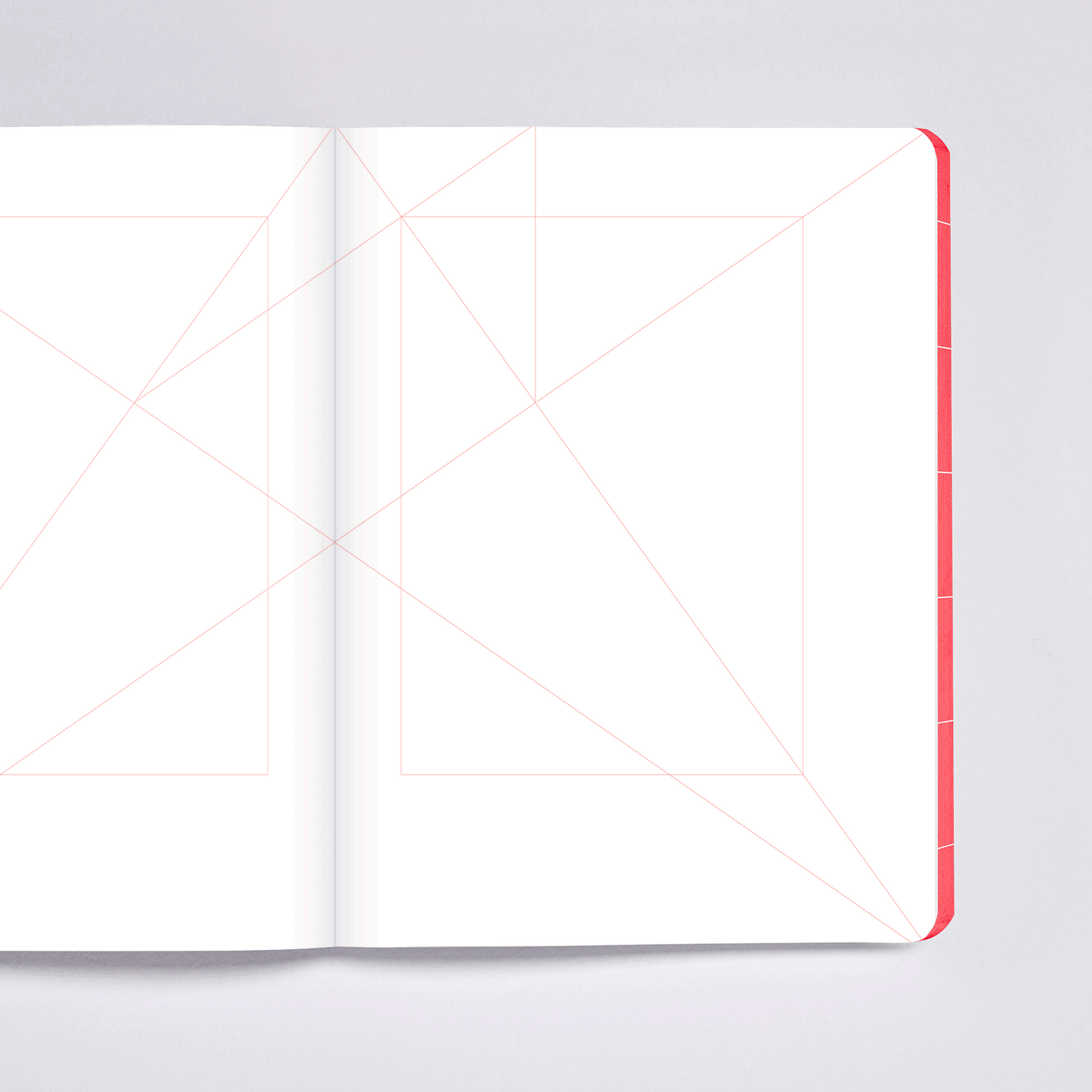 notebook — Break The Grid Light Red — L