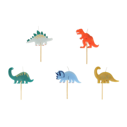 dortové svíčky — dinosauři
