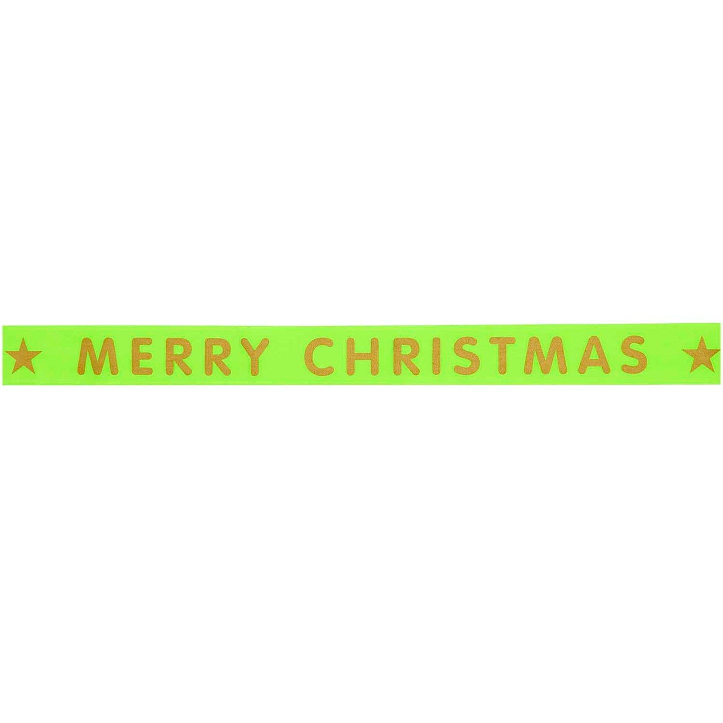 stuha merry christmas — neonová & zlatá