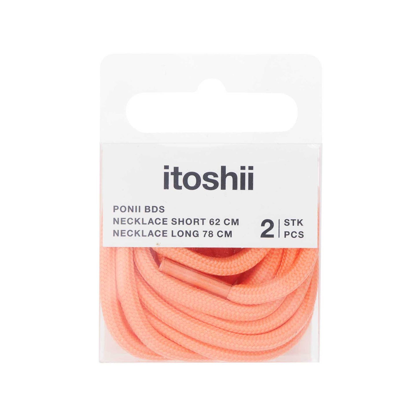 sada náhrdelníků – ponii beads – pastel neon