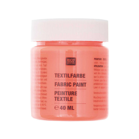 neon oranžová barva na textil – 40 ml
