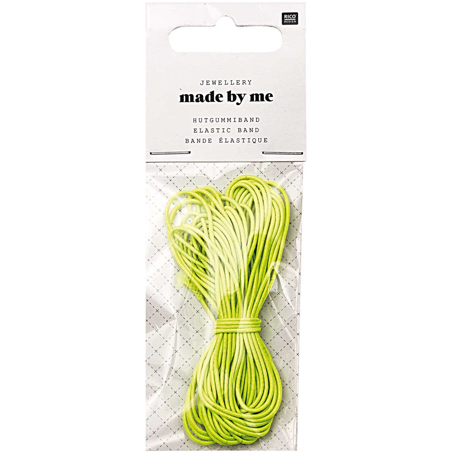 elastická gumička – neon yellow – 1 mm