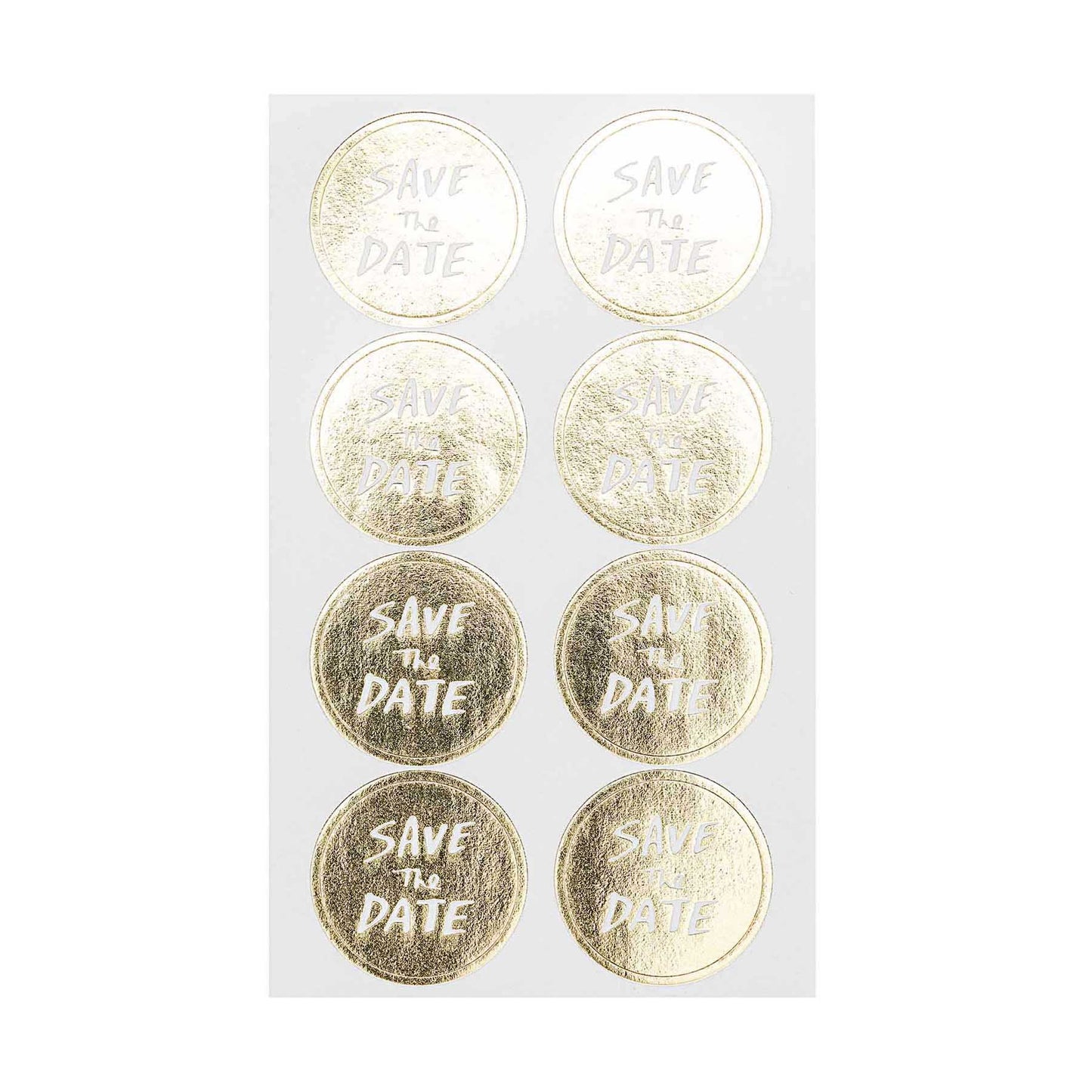 papírové samolepky — save the date