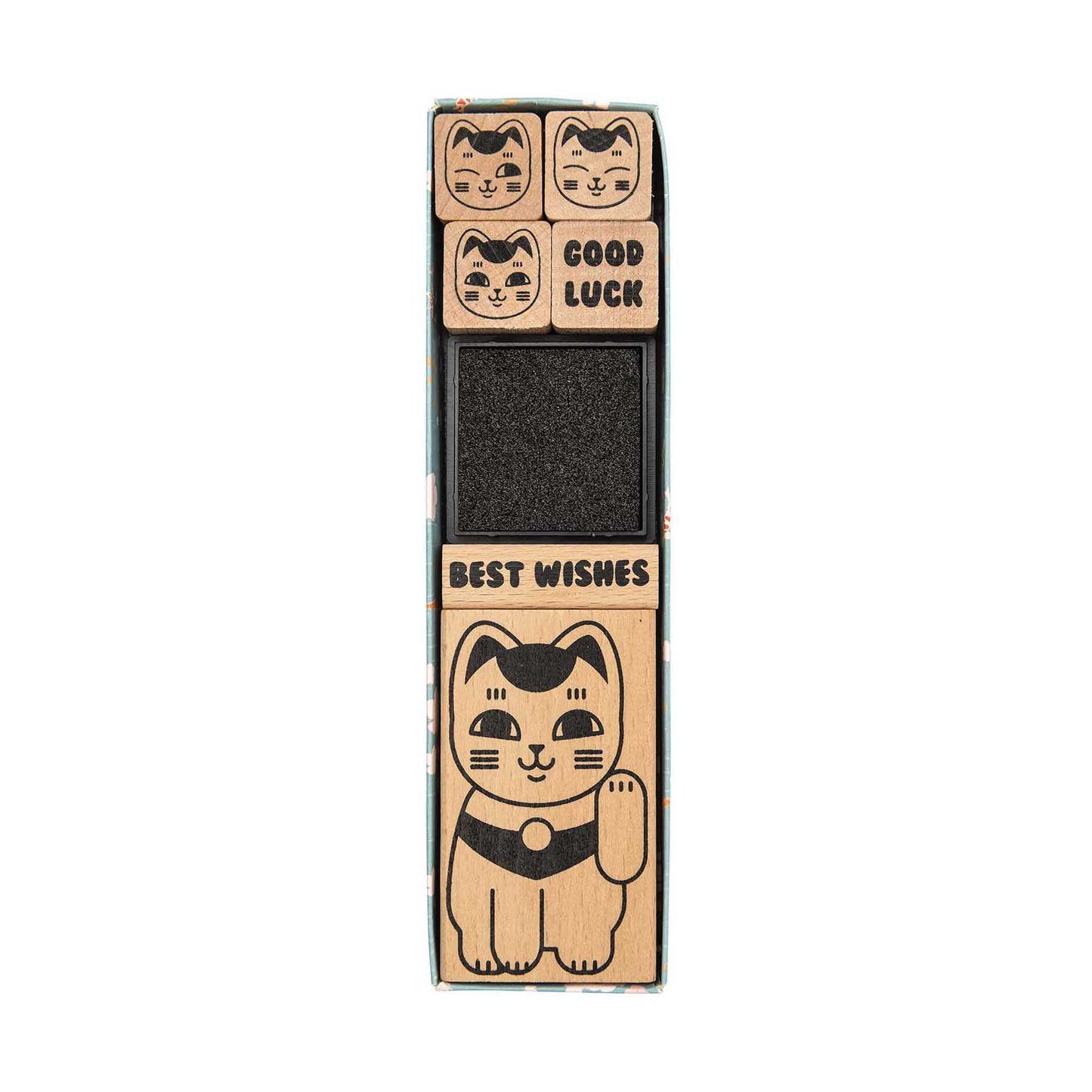Razítka — Maneki Neko — mávající kočičička pro štěstí