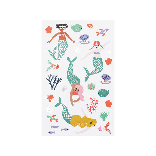 papírové samolepky — mermaids