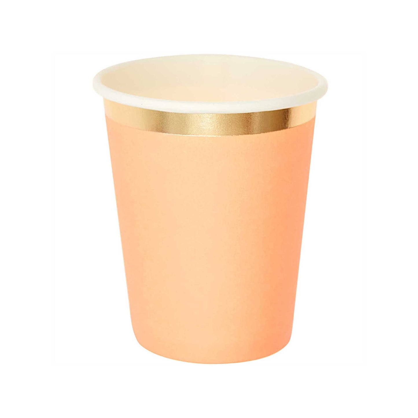papírové kelímky — apricot-gold