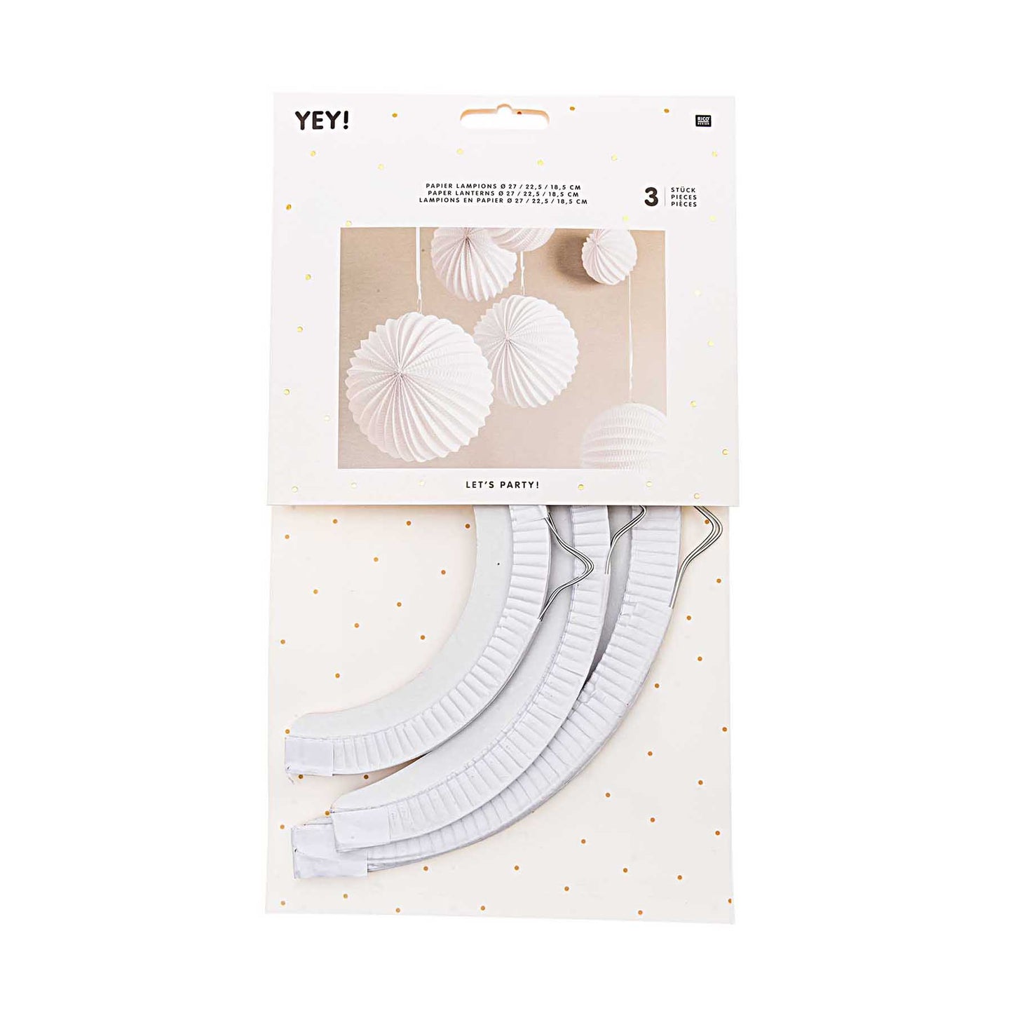 sada papírových lampionů — white
