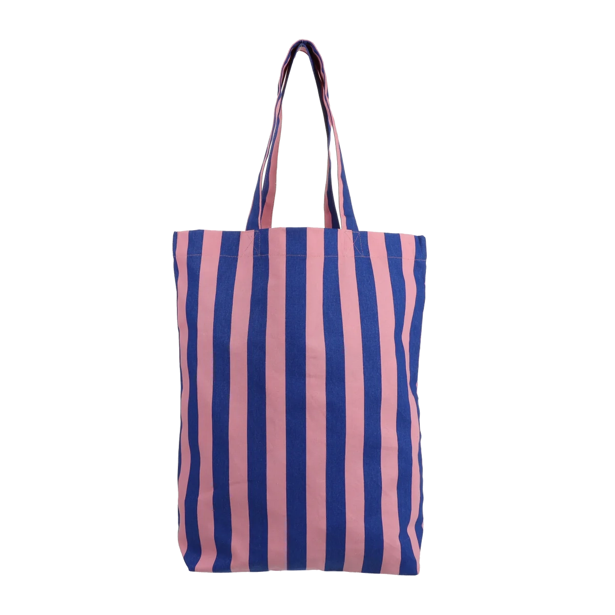 plátěná taška — pink / cobalt stripes