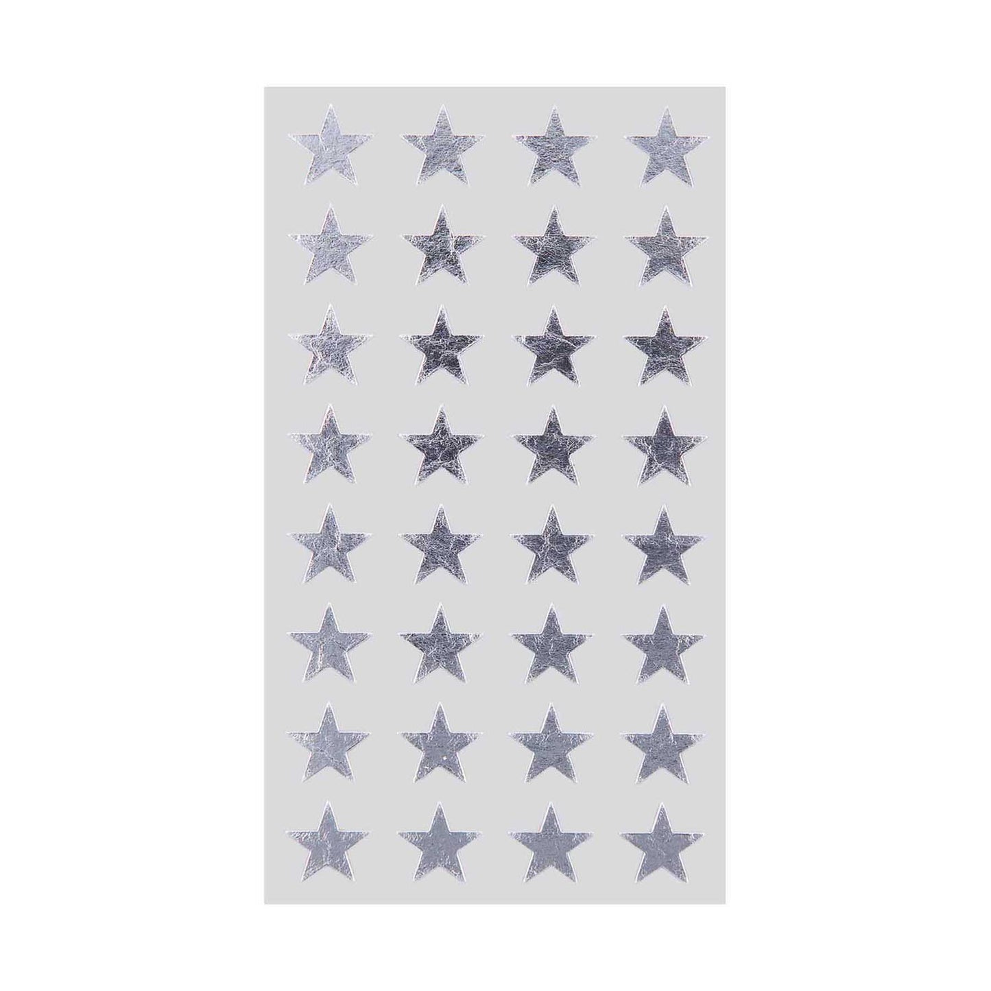 papírové samolepky — stříbrné hvězdičky