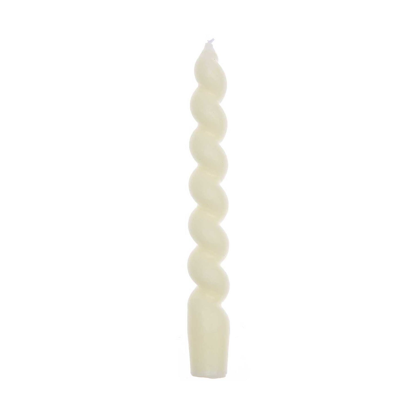 kroucená svíčka — off-white