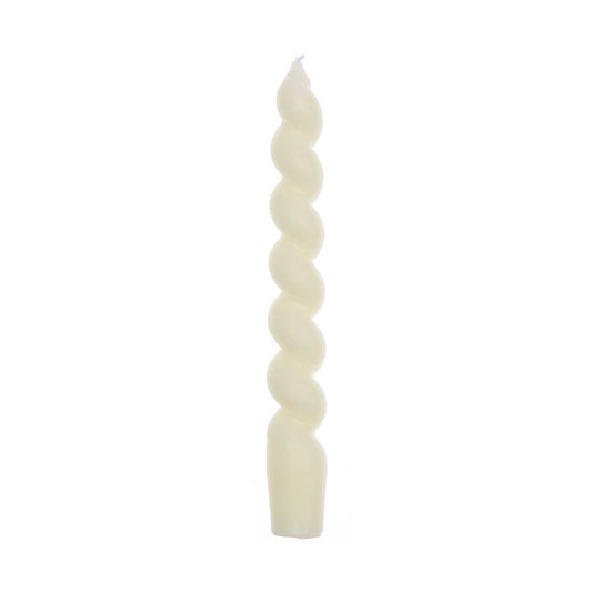 kroucená svíčka — off-white