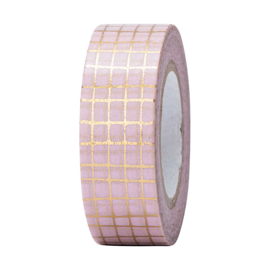 washi páska — grid gold