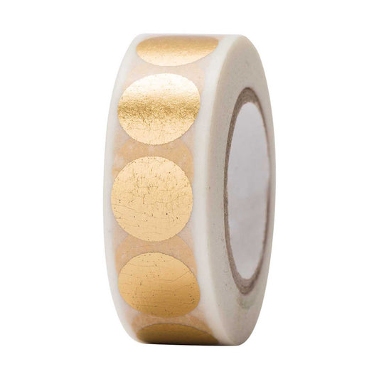 washi páska — gold dots