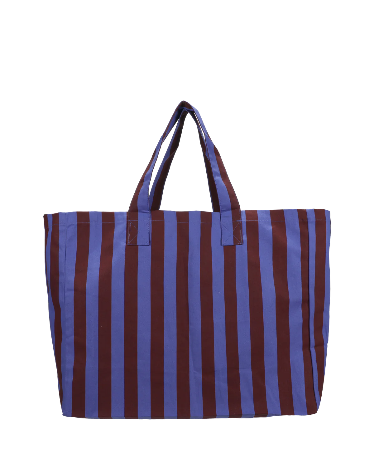 bavlněná taška / shopper s pruhy – sky + fig