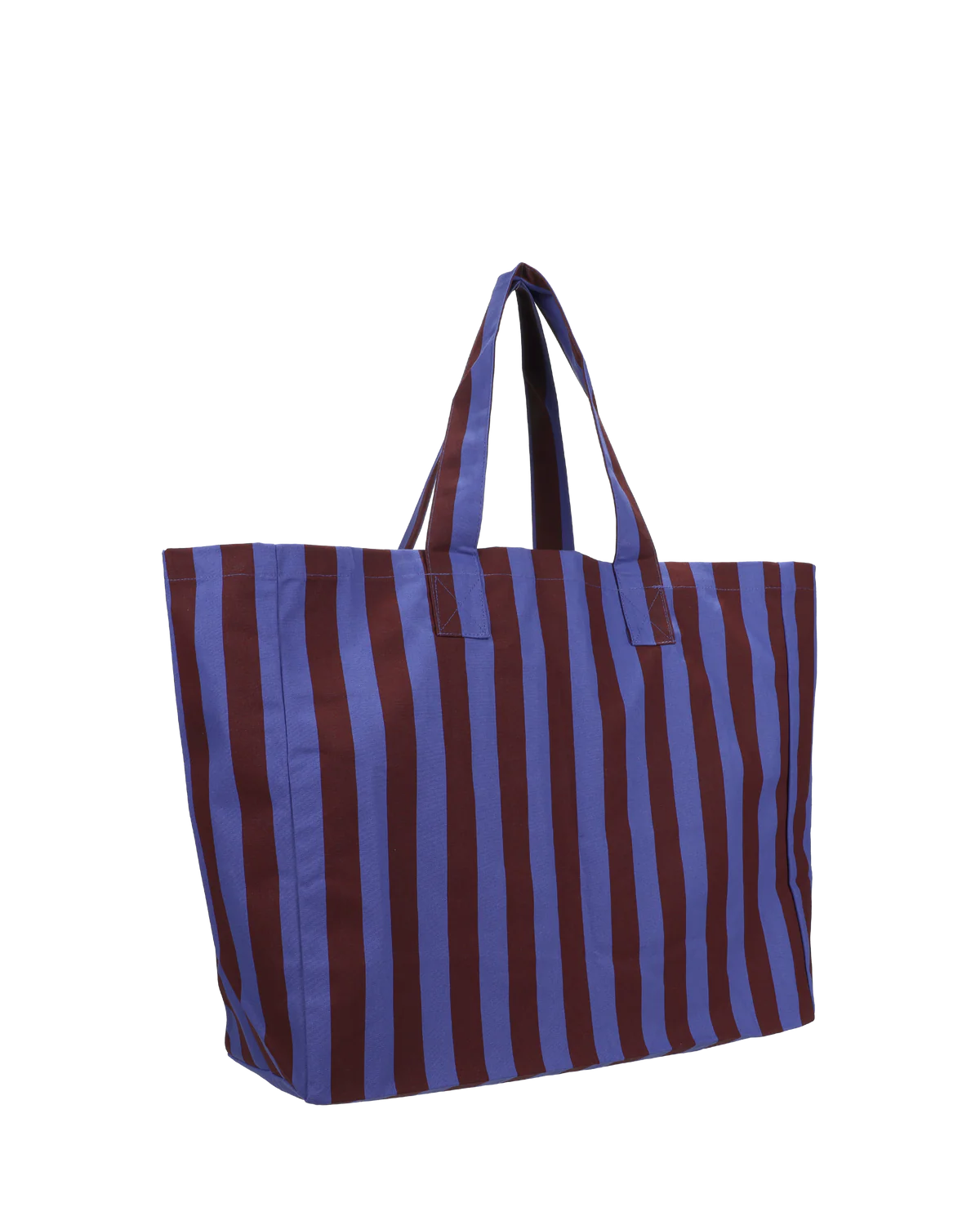 bavlněná taška / shopper s pruhy – sky + fig
