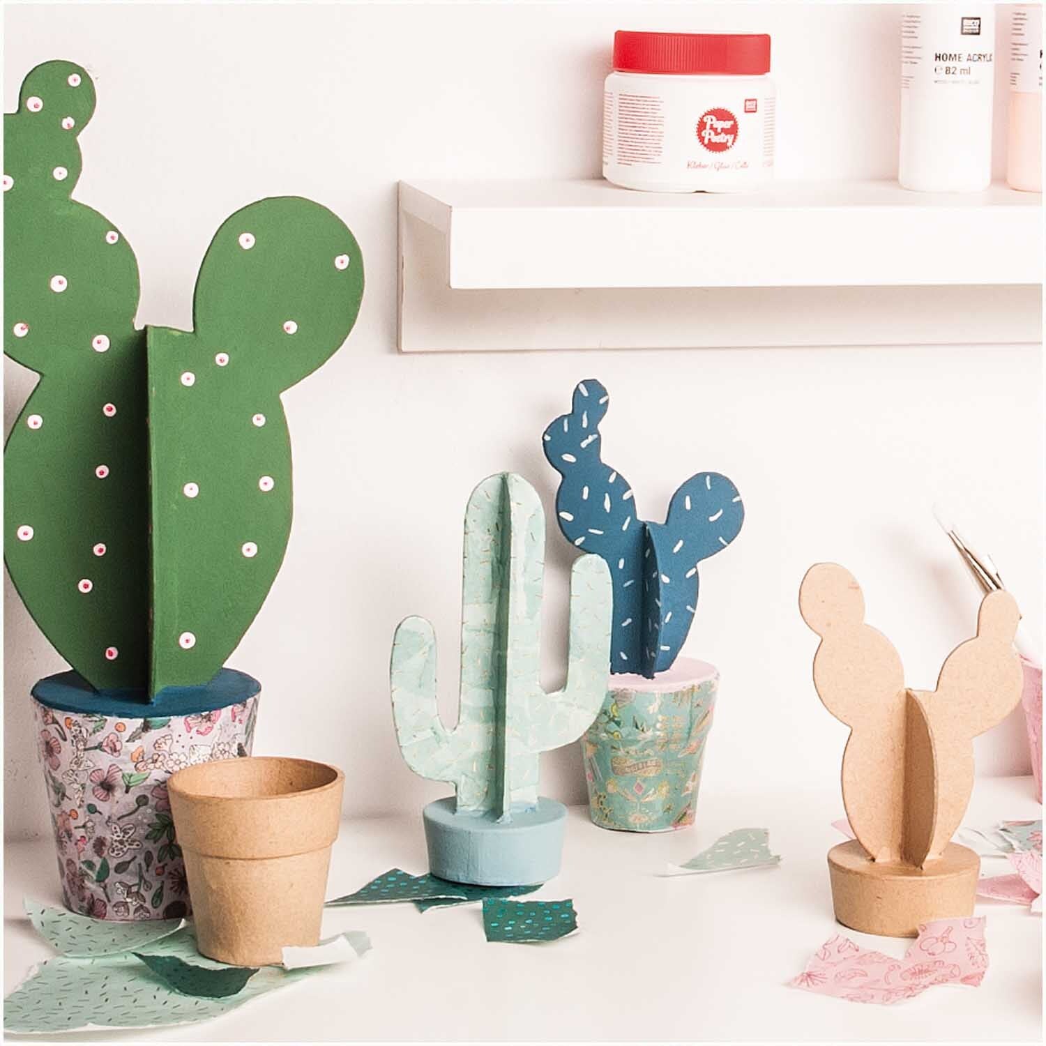 paper maché — cactus — S