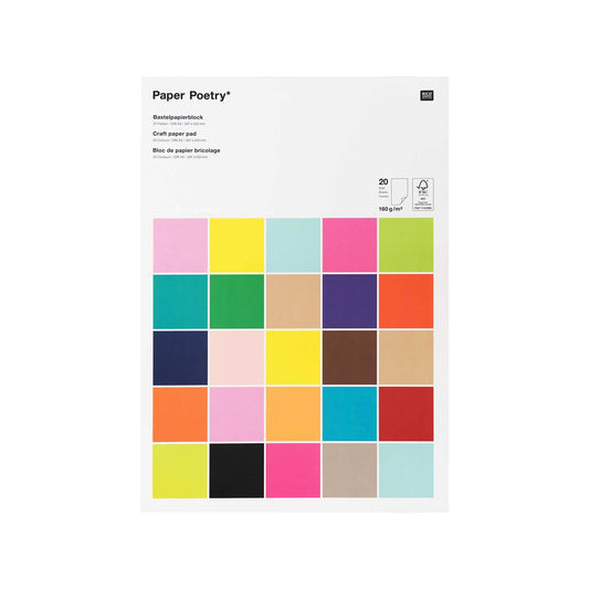 blok barevných papírů — multicolor — A3