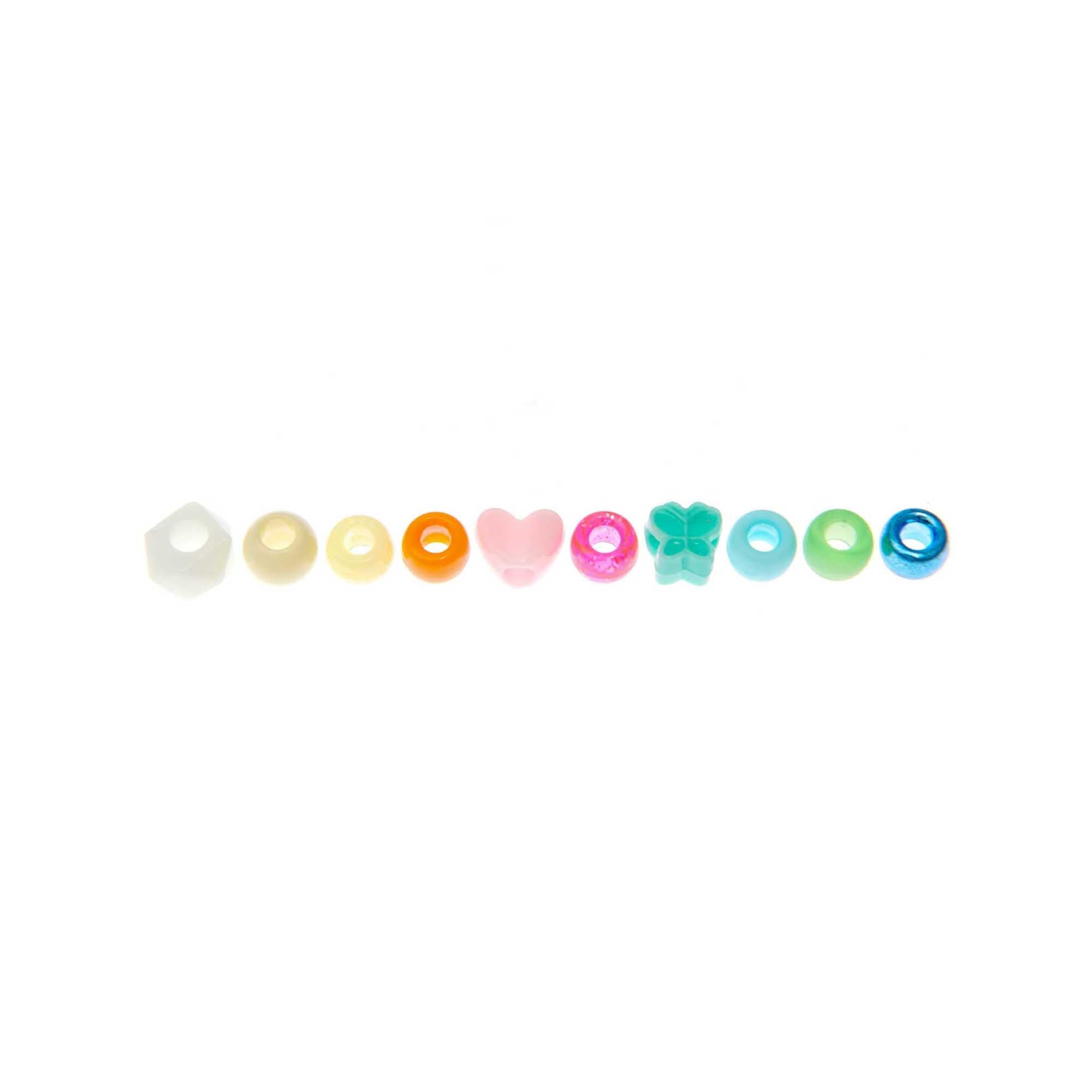 korálky — ponii beads — star mix
