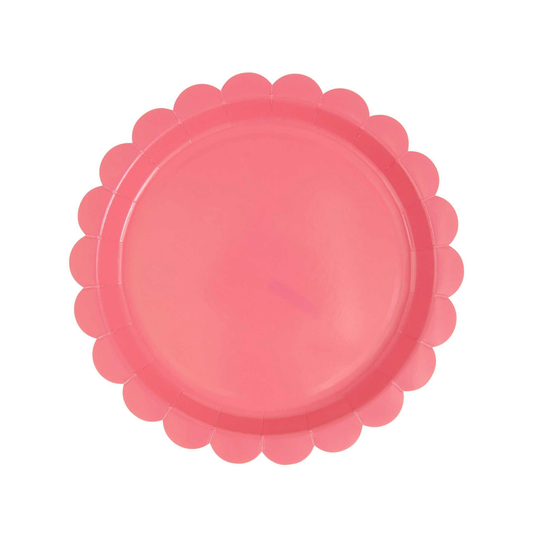 talíře — neon pink