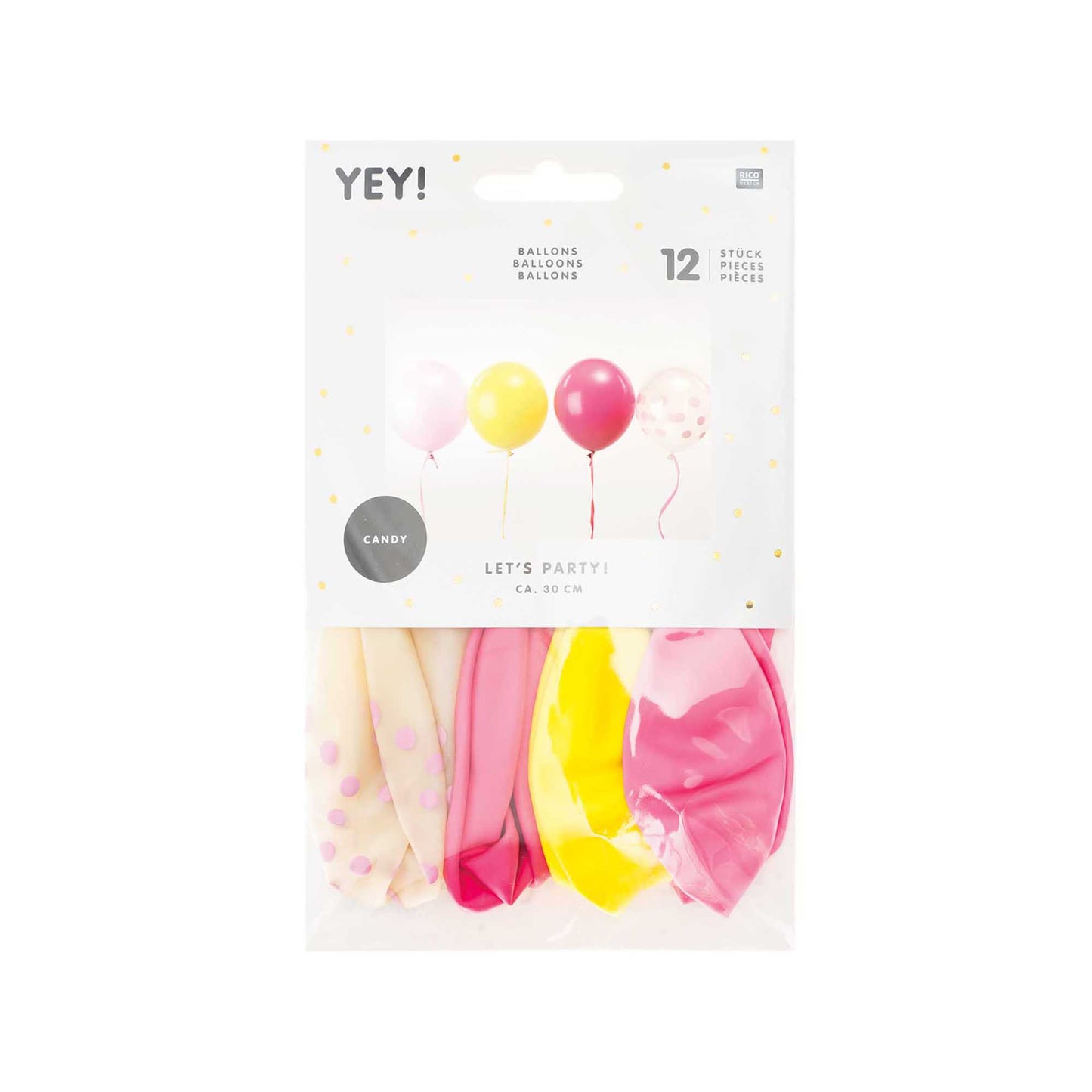 přírodní latexové balónky — candy mix