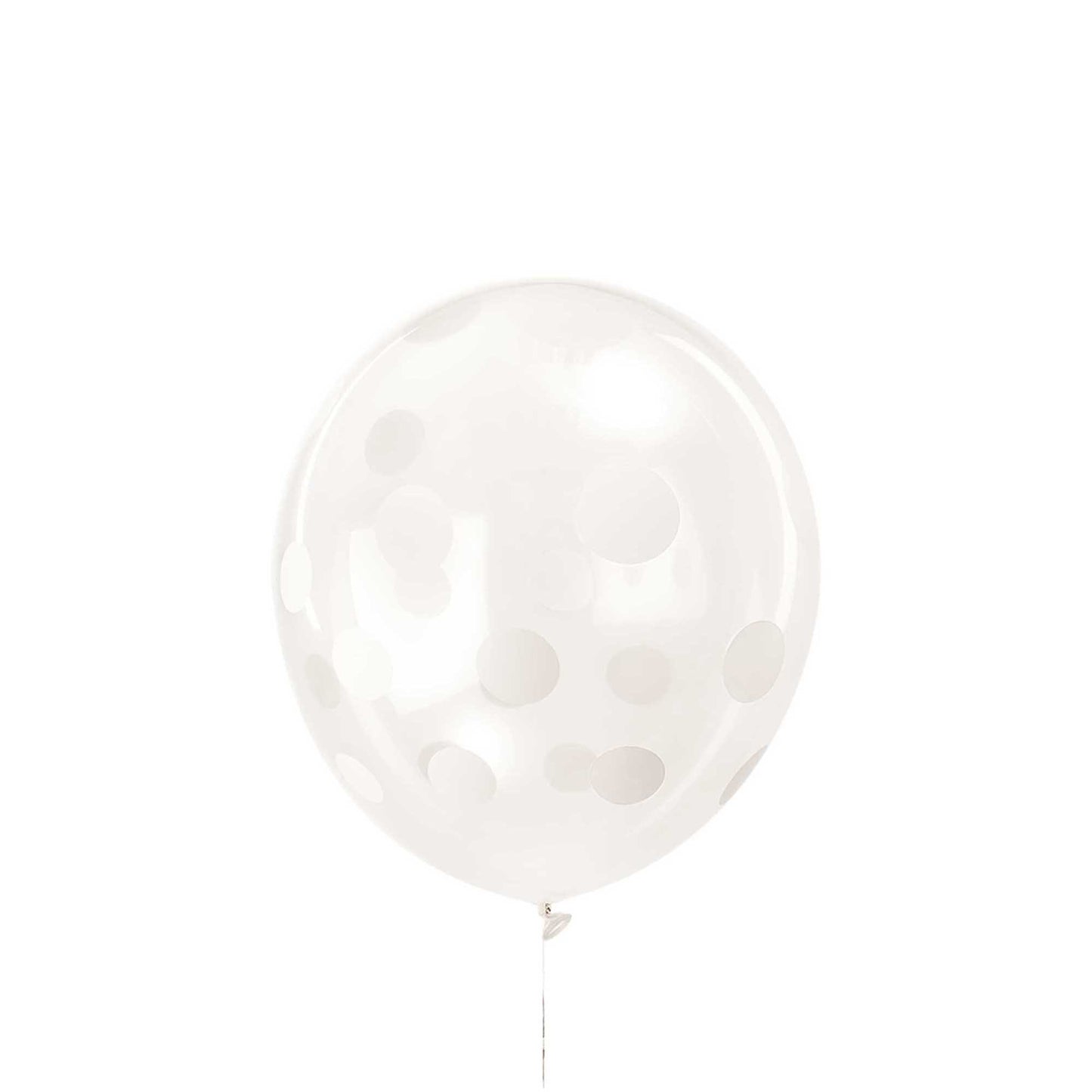 přírodní latexové balónky — dots/transparent