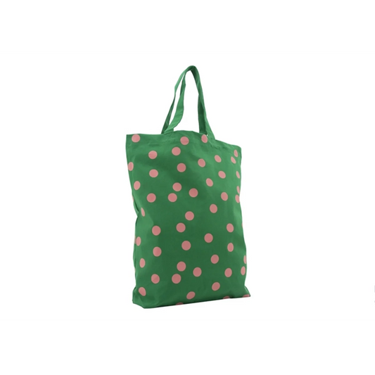 plátěná taška — green dots
