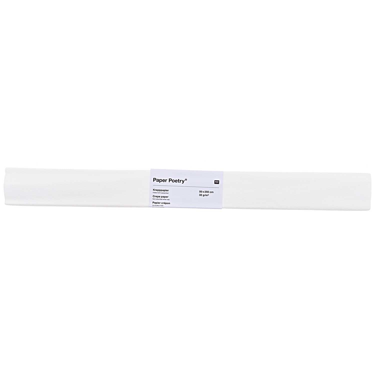 krepový papír — white