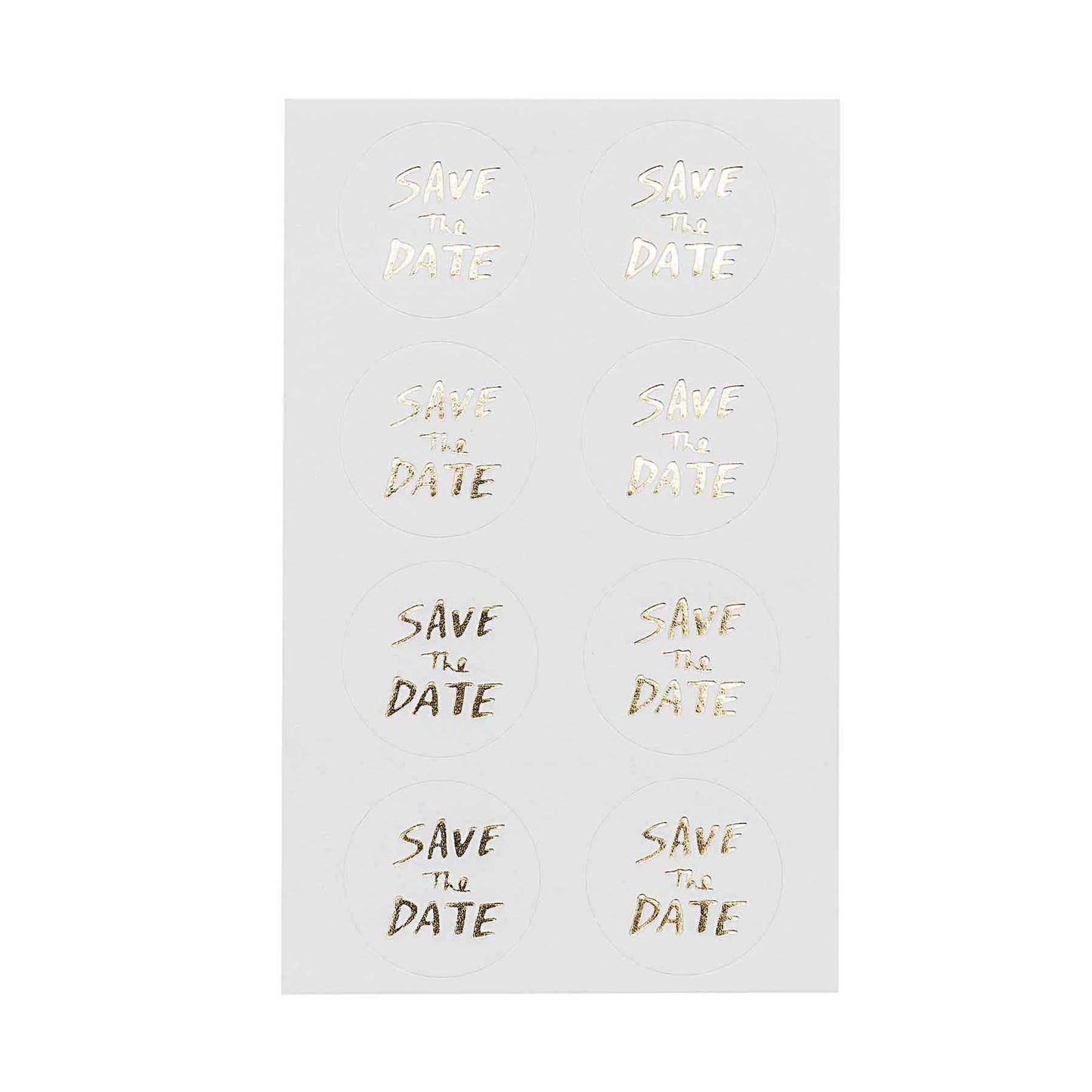 papírové samolepky — save the date