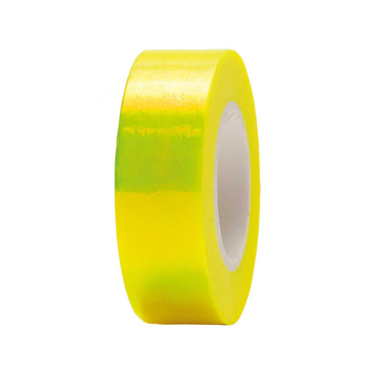 washi páska — iridescent yellow