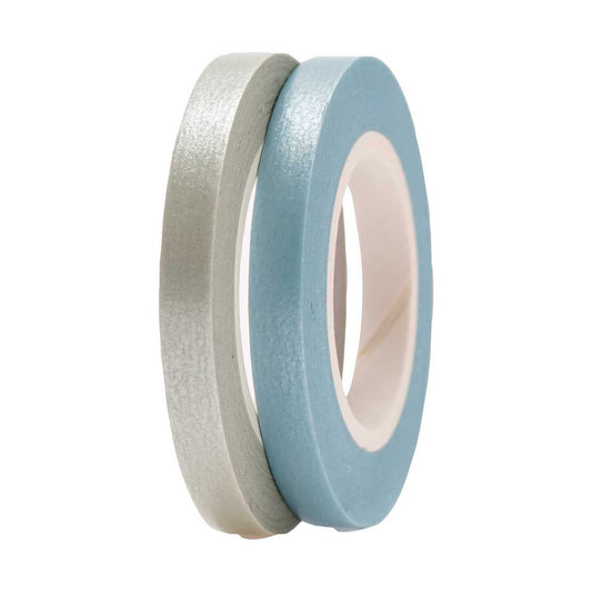 washi pásky — slim blue/grey