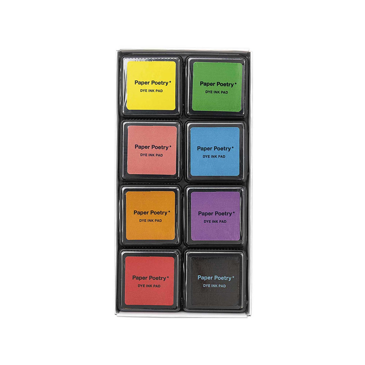 sada barevných inkoustových polštářků — 8 ks — essentials