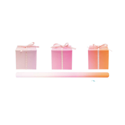 balicí papír — gradient — pink to orange