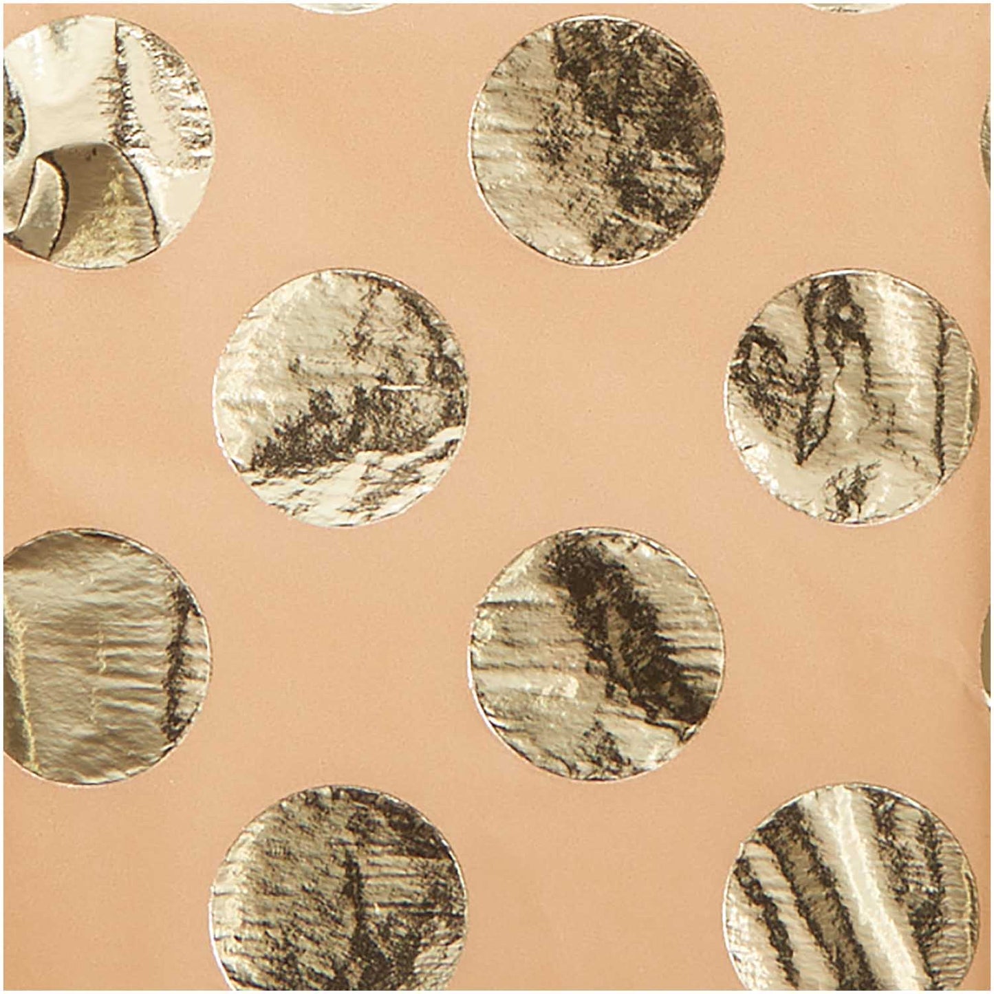 hedvábný balicí papír – přírodní/hnědý se zlatými puntíky