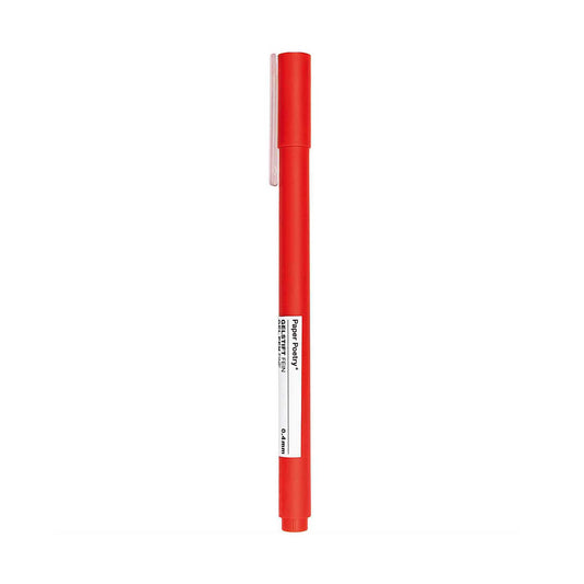 gelové pero — červené — 0,4 mm