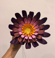 Papírová květina rainbow — XL / 25 cm