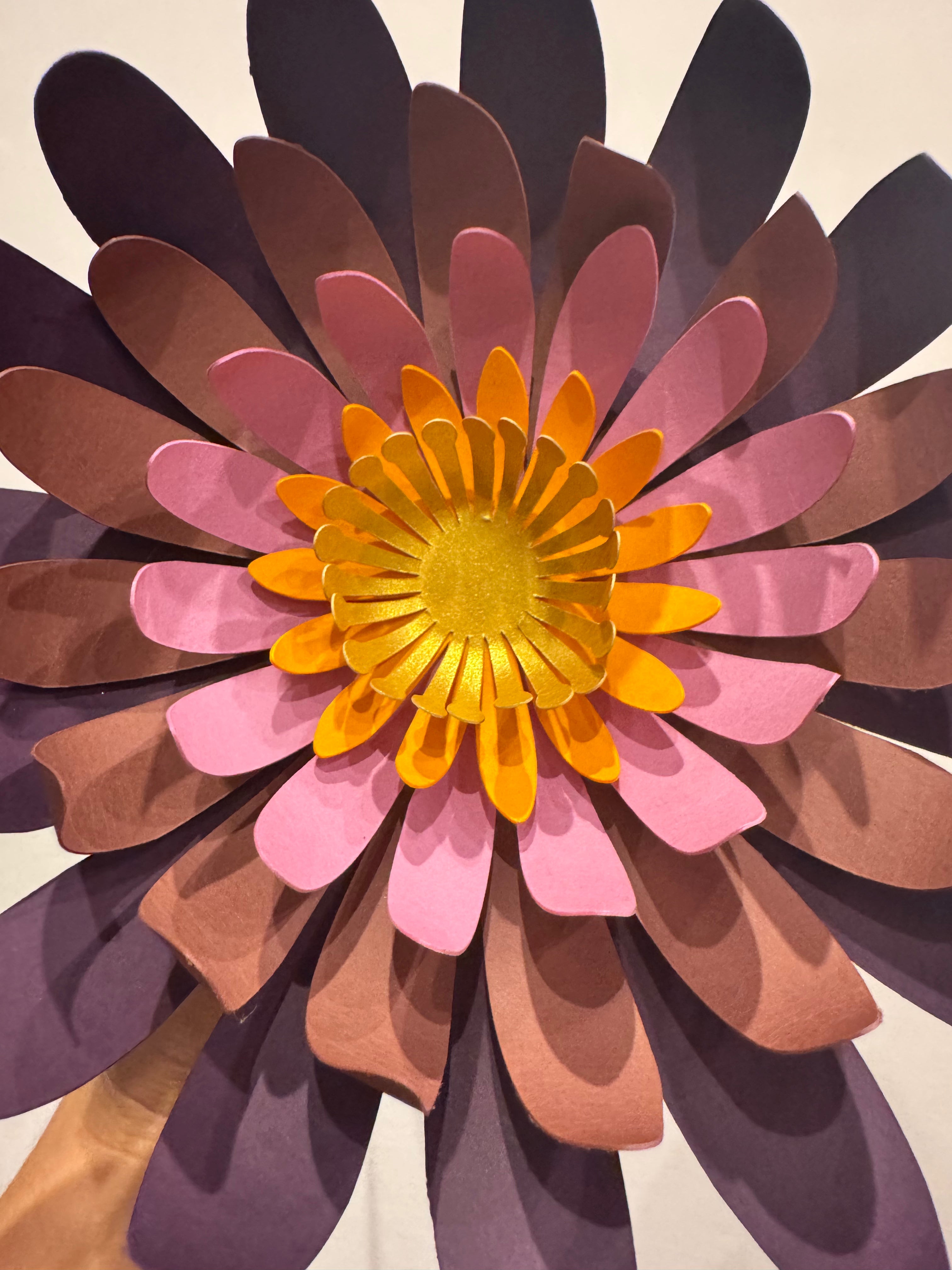 Papírová květina rainbow — XL / 25 cm