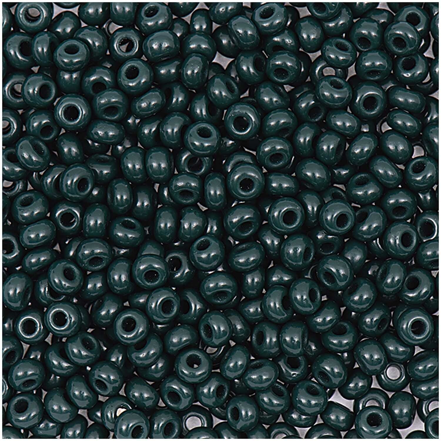 rocaille korálky — 2,6 mm — dark green