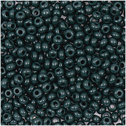 rocaille korálky — 2,6 mm — dark green