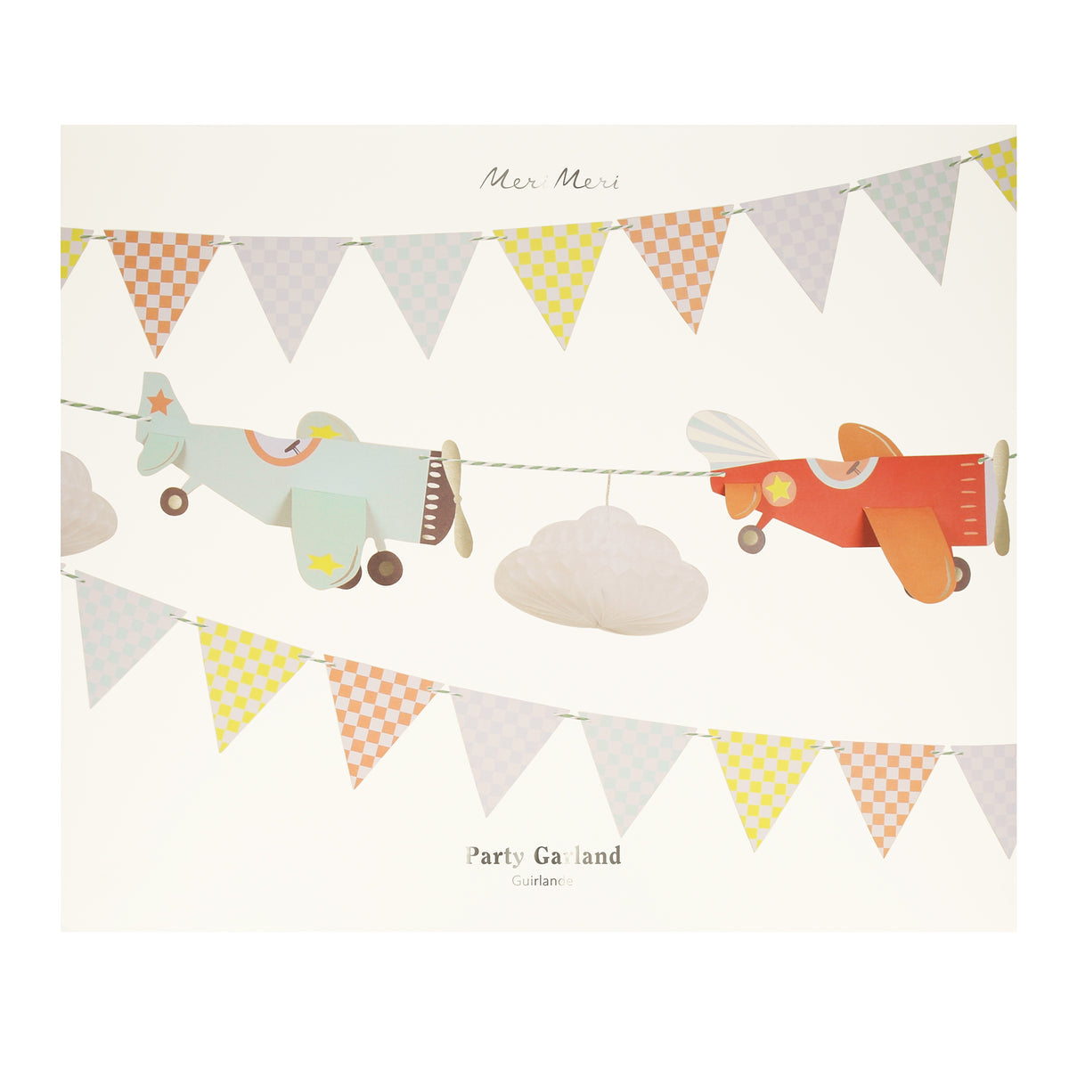 papírová girlanda — meri meri — planes
