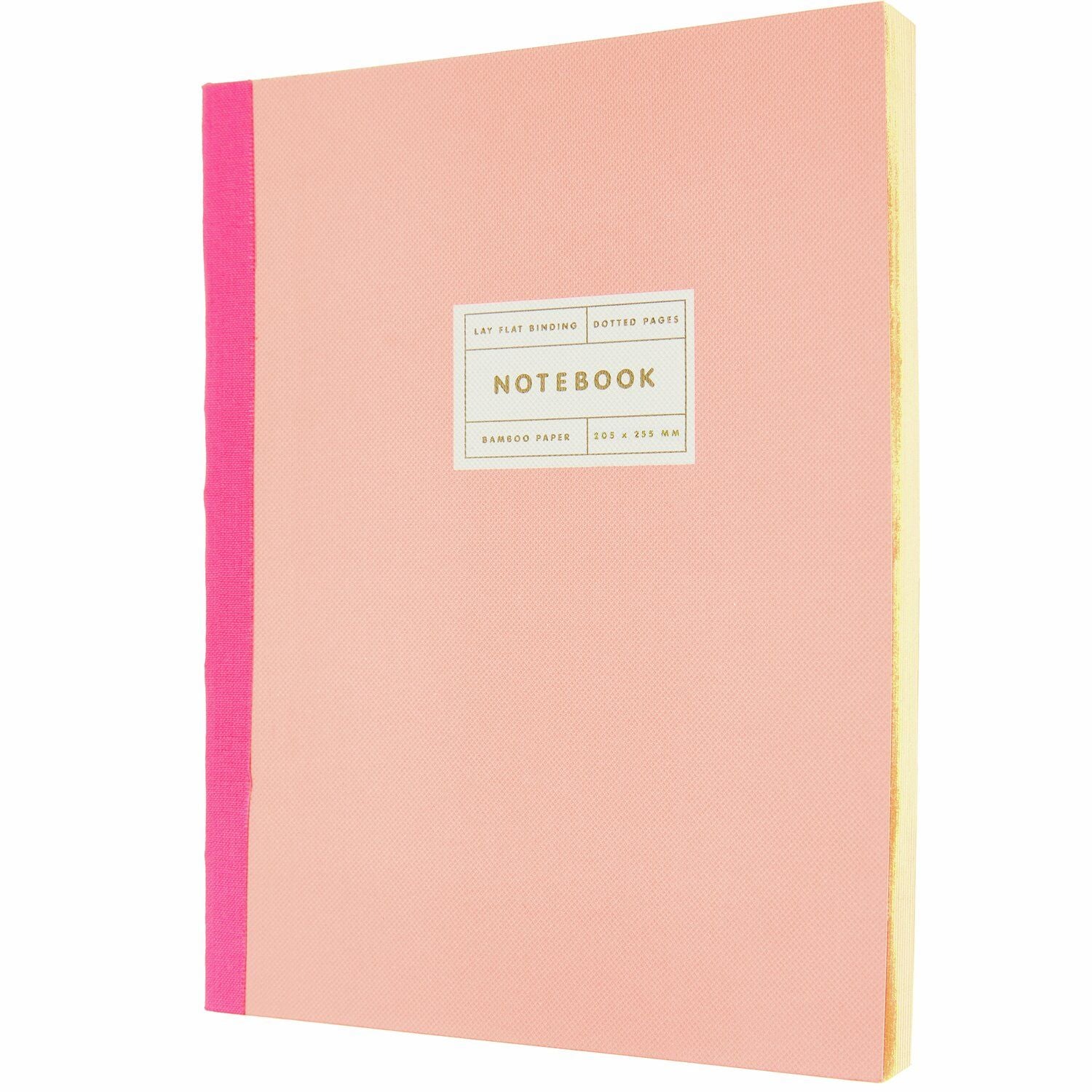 bambusový sešit / notebook — L — coral