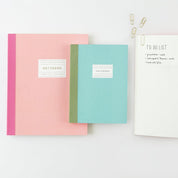 bambusový sešit / notebook — L — coral