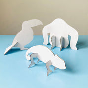 3D papírová zvířátka — Dotvoř a poskládej – 3 archy