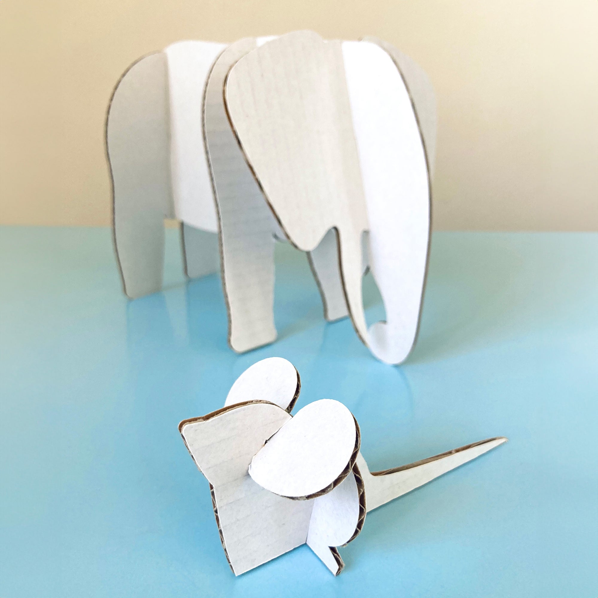 3D papírová zvířátka — Dotvoř a poskládej – 3 archy