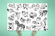 vybarvovací plakát pro nejmenší — my first art poster