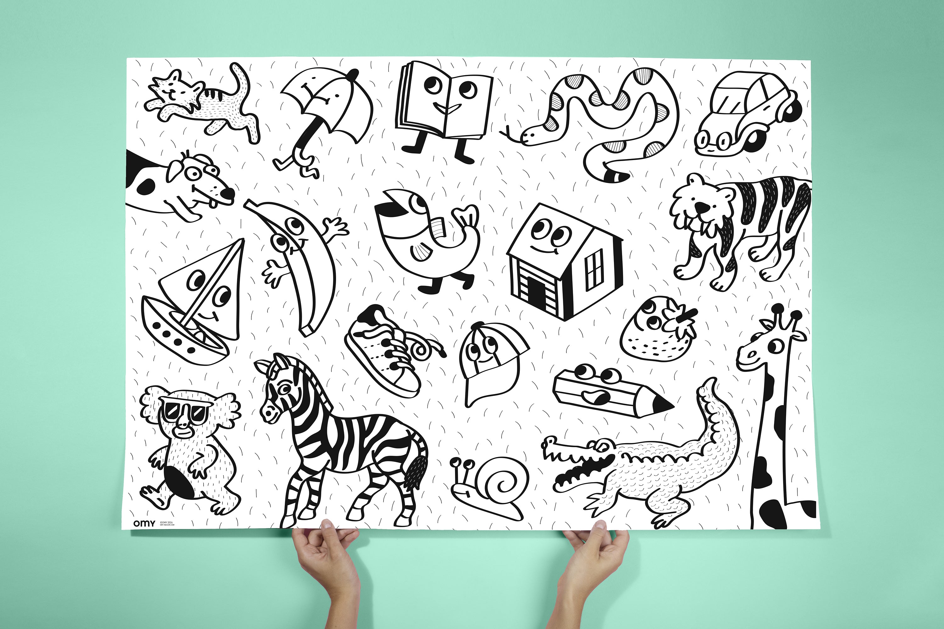 vybarvovací plakát pro nejmenší — my first art poster
