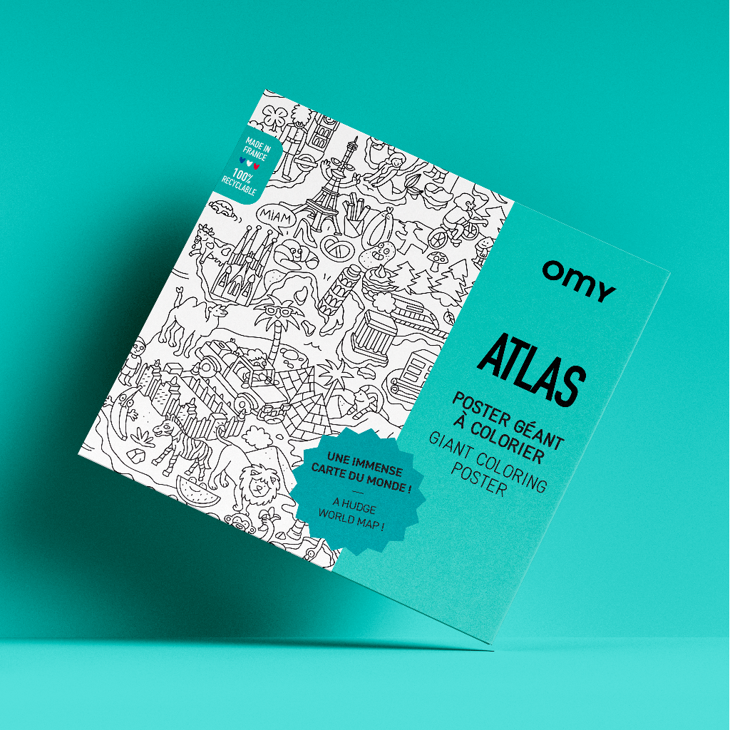 vybarvovací plakát — atlas
