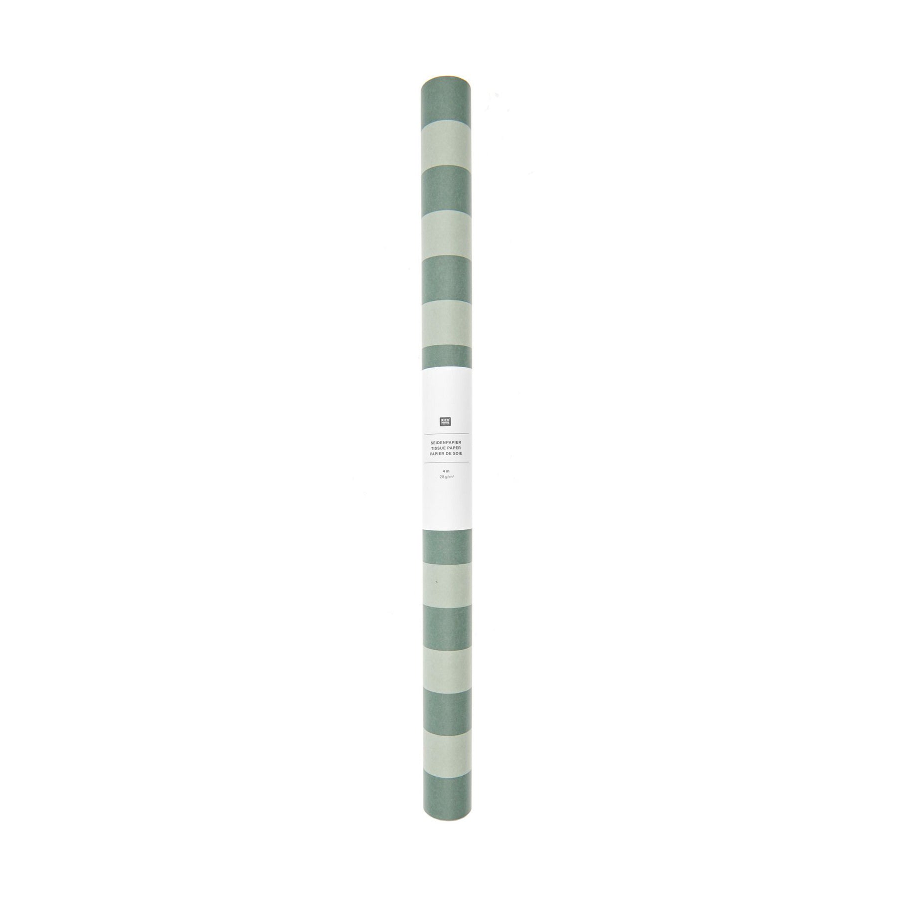 hedvábný balicí papír — green stripes