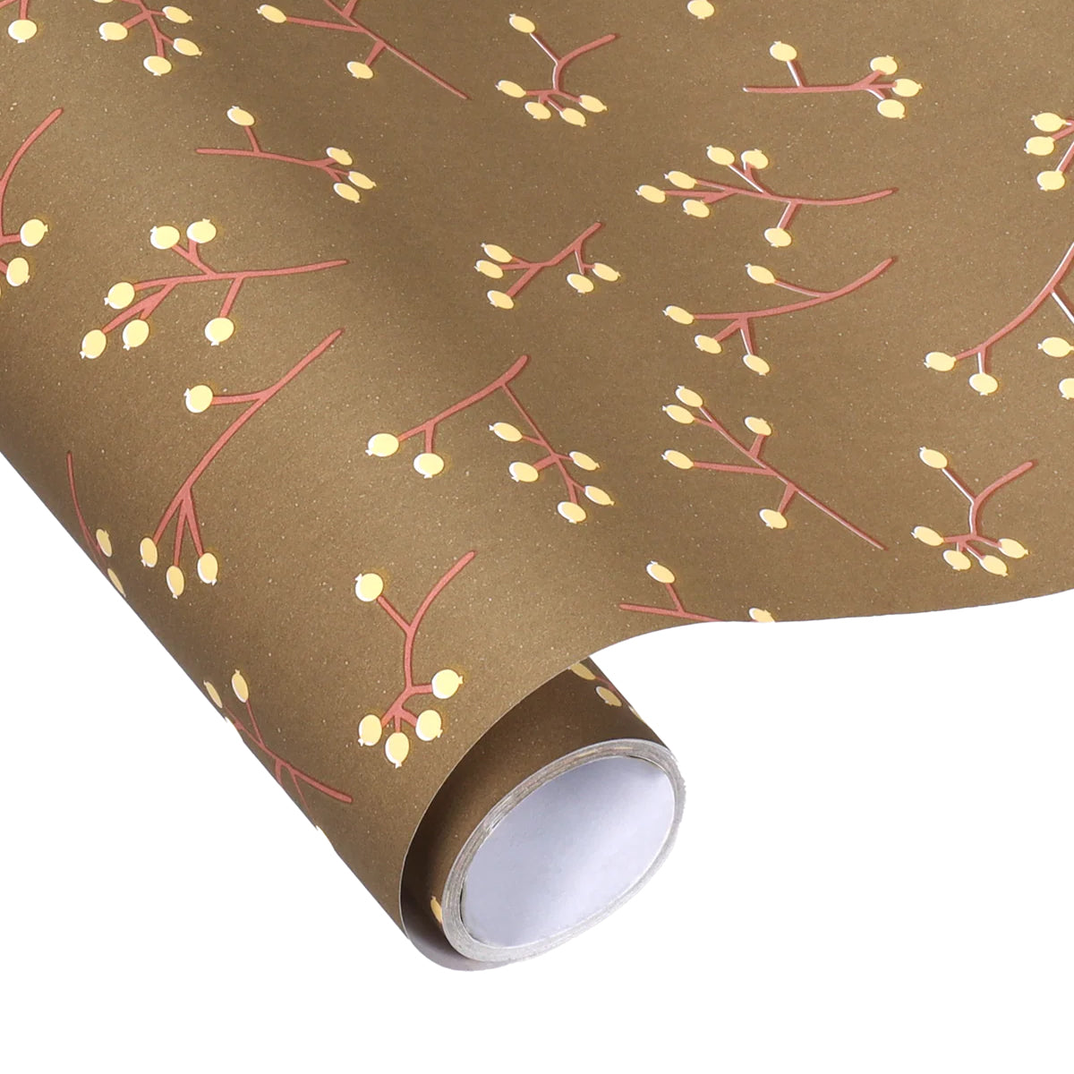 balicí papír Handdrawn Branches – Olive Green