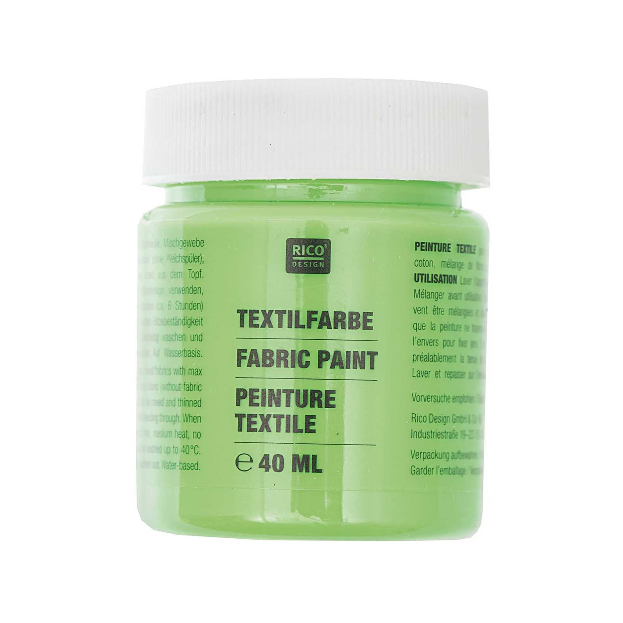 barva na textil — neon green